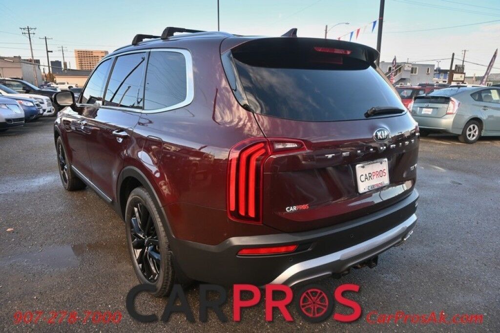 2021 Kia Telluride SX - 3.8L V6 - Prestige Pkg - Heated & Cooled Leather Seats - Remote Start - Harman Kardon Premium Sound - Navigation - 360 Backup Camera - Blind Spot Monitor - Dual Sunroof - 2nd Row Captains Chairs - Seats 7 - Tow Pkg - Low Miles Anchorage AK