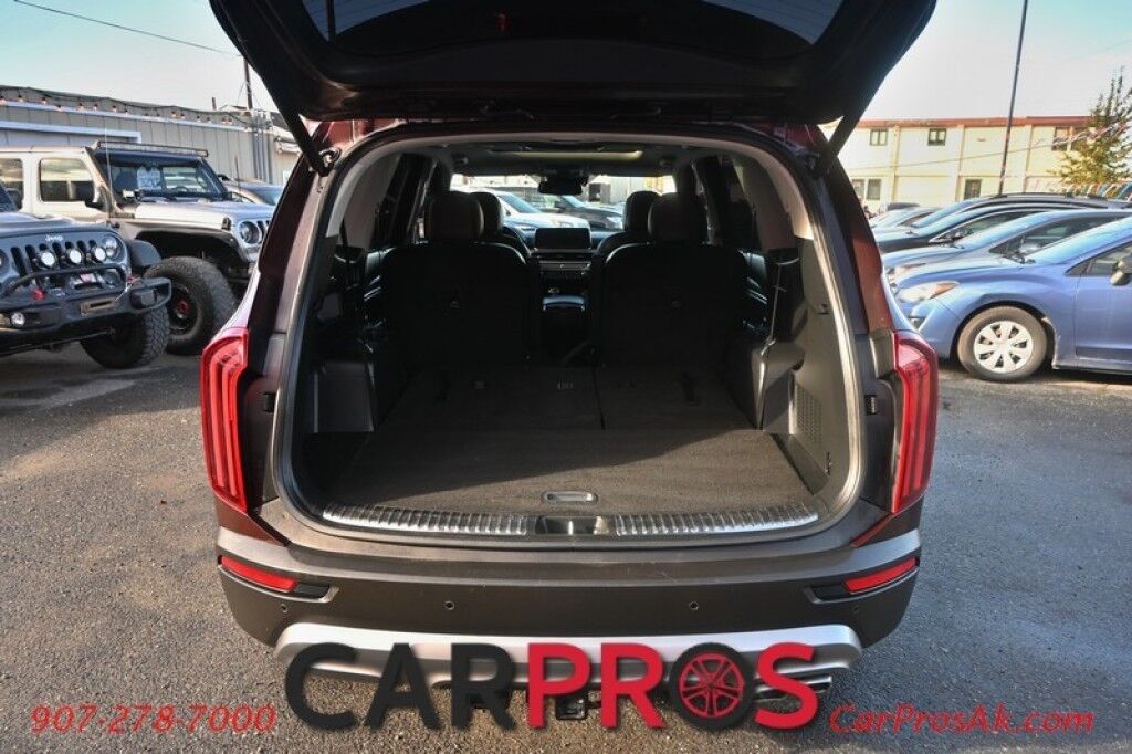 2021 Kia Telluride SX - 3.8L V6 - Prestige Pkg - Heated & Cooled Leather Seats - Remote Start - Harman Kardon Premium Sound - Navigation - 360 Backup Camera - Blind Spot Monitor - Dual Sunroof - 2nd Row Captains Chairs - Seats 7 - Tow Pkg - Low Miles Anchorage AK
