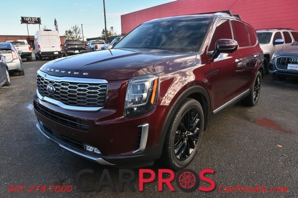 2021 Kia Telluride SX - 3.8L V6 - Prestige Pkg - Heated & Cooled Leather Seats - Remote Start - Harman Kardon Premium Sound - Navigation - 360 Backup Camera - Blind Spot Monitor - Dual Sunroof - 2nd Row Captains Chairs - Seats 7 - Tow Pkg - Low Miles