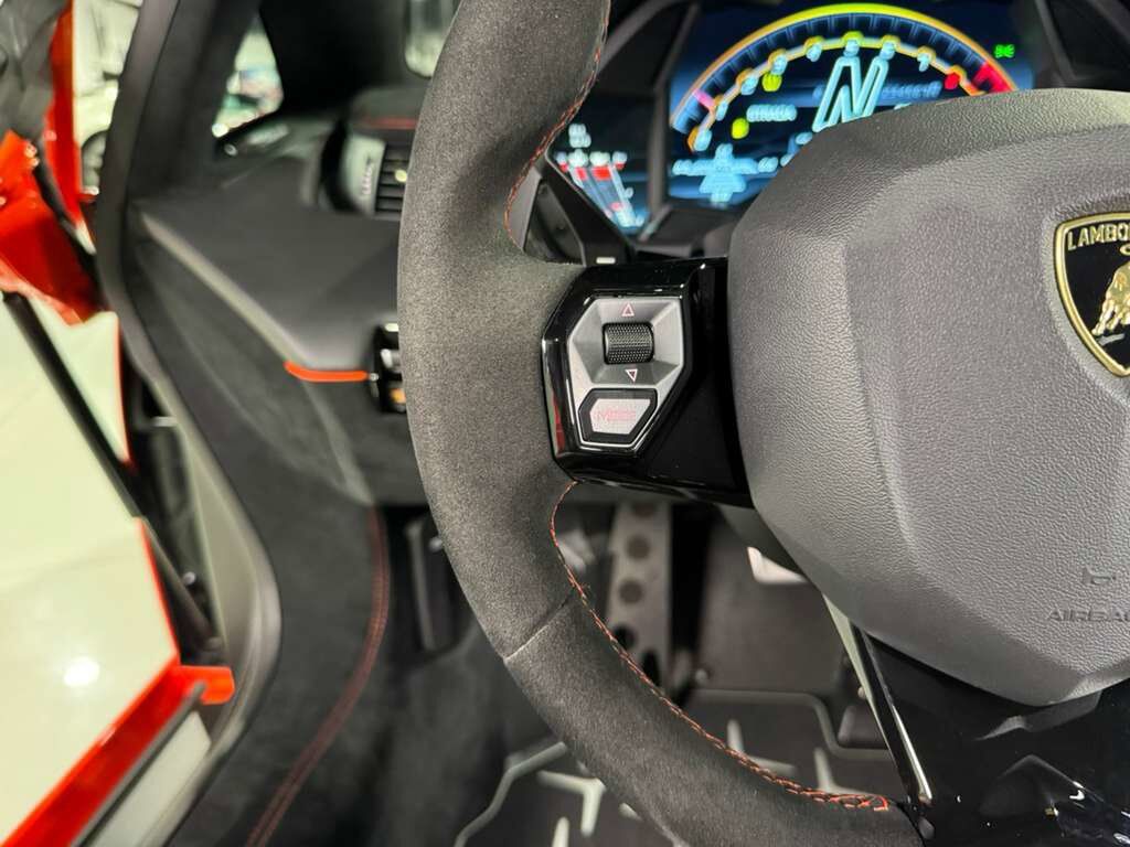 2021 Lamborghini Aventador SVJ Roadster Arancio Xanto paint, Ad Personam interior, exposed carbon "SVJ" AND MUCH MORE!!! Fort Lauderdale FL