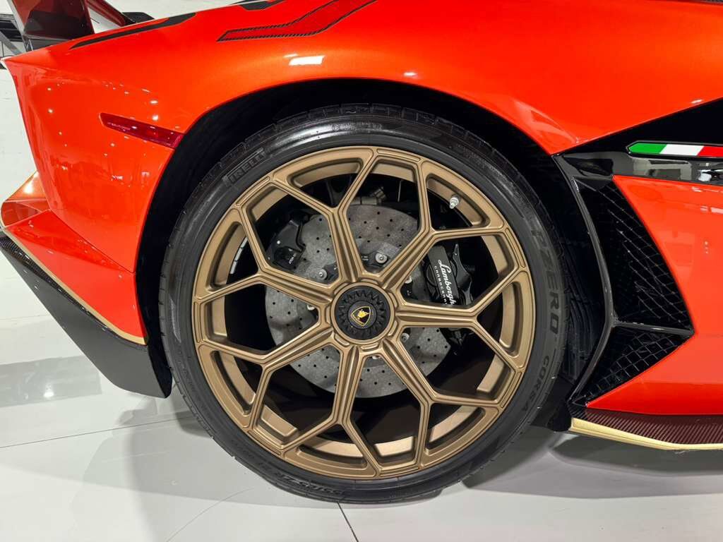 2021 Lamborghini Aventador SVJ Roadster Arancio Xanto paint, Ad Personam interior, exposed carbon "SVJ" AND MUCH MORE!!! Fort Lauderdale FL