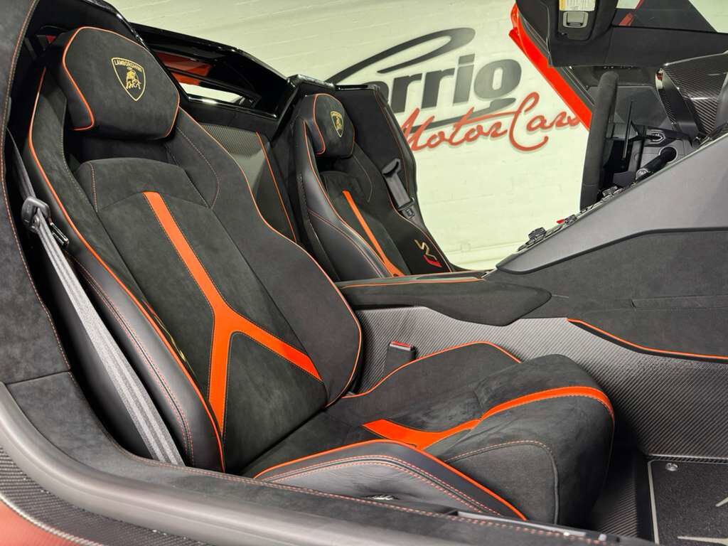 2021 Lamborghini Aventador SVJ Roadster Arancio Xanto paint, Ad Personam interior, exposed carbon "SVJ" AND MUCH MORE!!! Fort Lauderdale FL