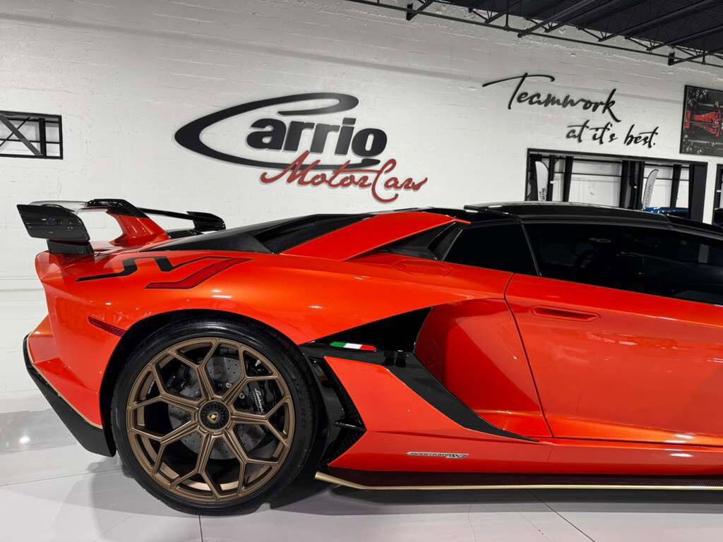 2021 Lamborghini Aventador SVJ Roadster Arancio Xanto paint, Ad Personam interior, exposed carbon "SVJ" AND MUCH MORE!!! Fort Lauderdale FL