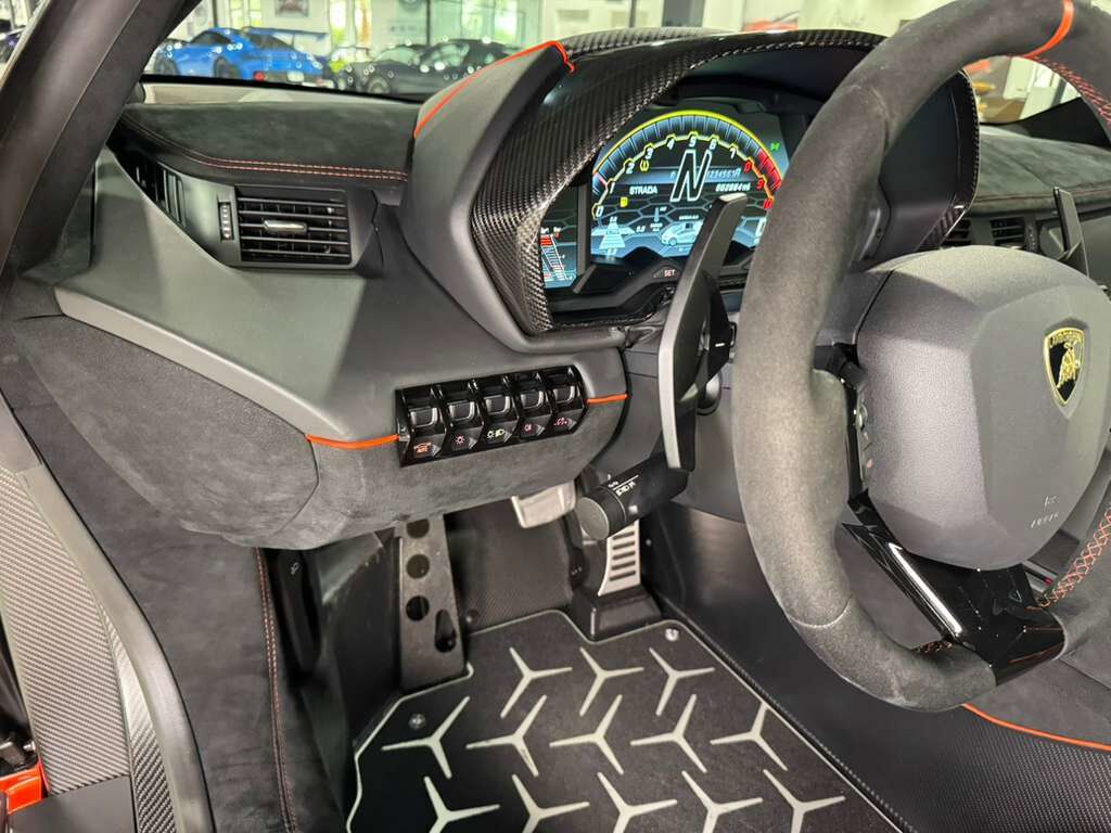 2021 Lamborghini Aventador SVJ Roadster Arancio Xanto paint, Ad Personam interior, exposed carbon "SVJ" AND MUCH MORE!!! Fort Lauderdale FL