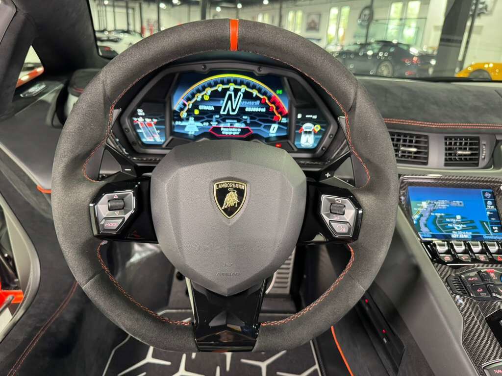 2021 Lamborghini Aventador SVJ Roadster Arancio Xanto paint, Ad Personam interior, exposed carbon "SVJ" AND MUCH MORE!!! Fort Lauderdale FL