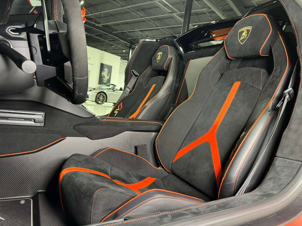 2021 Lamborghini Aventador SVJ Roadster Arancio Xanto paint, Ad Personam interior, exposed carbon "SVJ" AND MUCH MORE!!! Fort Lauderdale FL