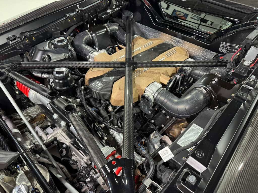 2021 Lamborghini Aventador SVJ Roadster Arancio Xanto paint, Ad Personam interior, exposed carbon "SVJ" AND MUCH MORE!!! Fort Lauderdale FL