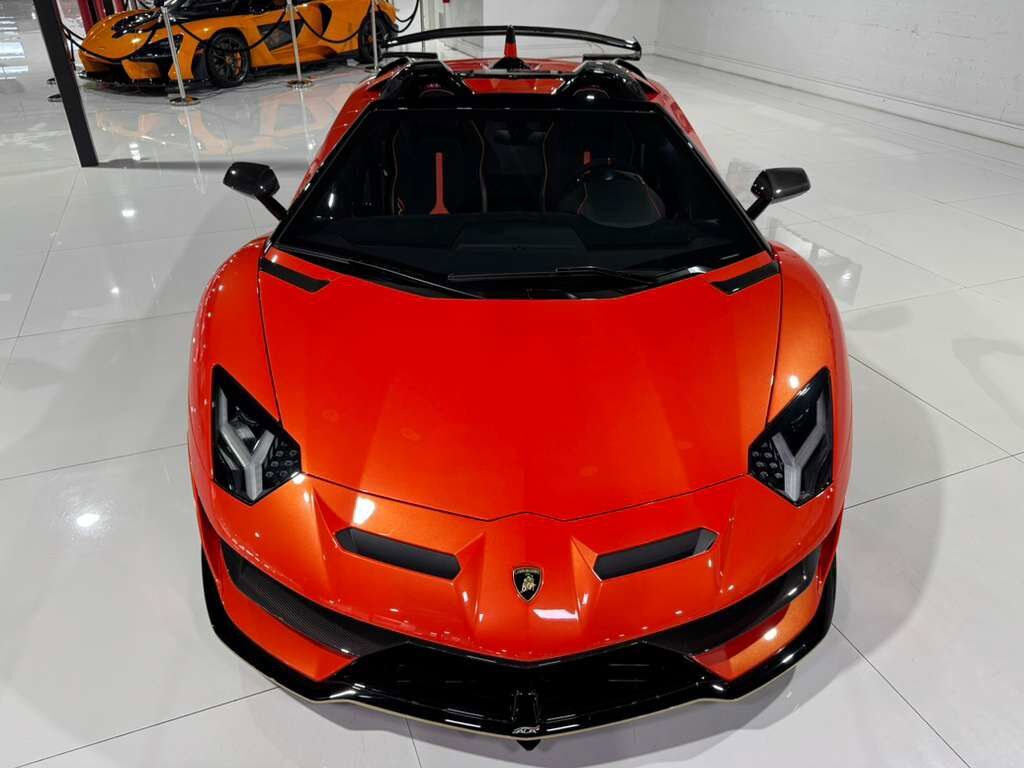 2021 Lamborghini Aventador SVJ Roadster Arancio Xanto paint, Ad Personam interior, exposed carbon "SVJ" AND MUCH MORE!!! Fort Lauderdale FL