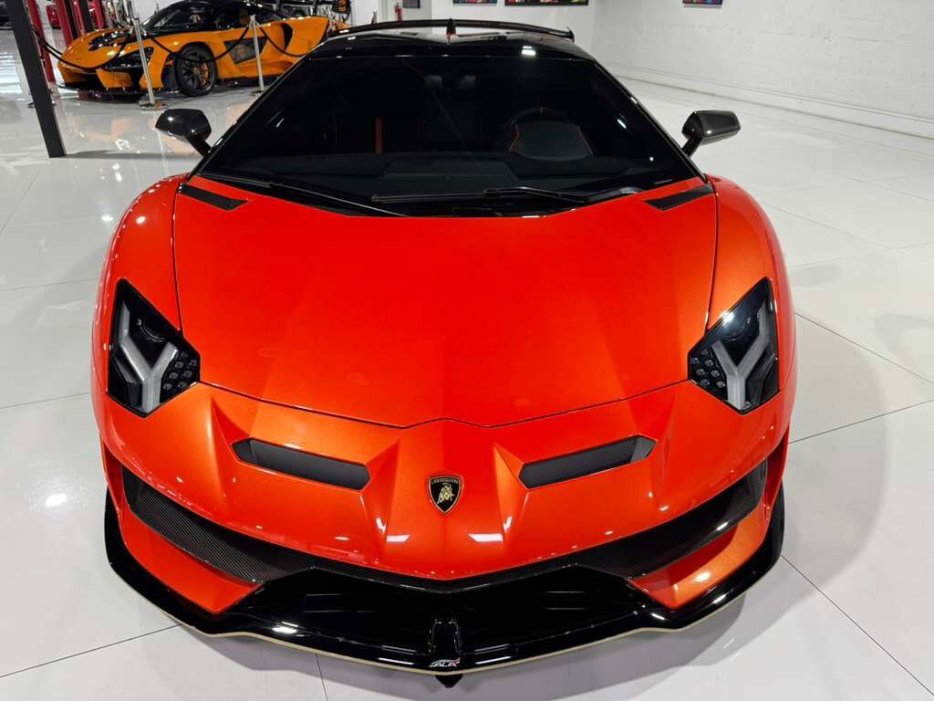 2021 Lamborghini Aventador SVJ Roadster Arancio Xanto paint, Ad Personam interior, exposed carbon "SVJ" AND MUCH MORE!!! Fort Lauderdale FL