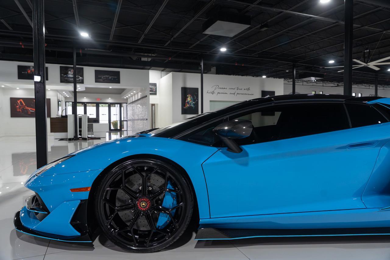 2021 Lamborghini Aventador SVJ Roadster Blu Cepheus paint/calipers, Ad Personam interior, painted "SVJ", carbon galore & MORE!! Fort Lauderdale FL