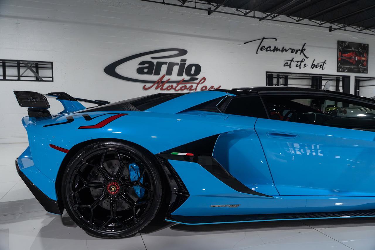 2021 Lamborghini Aventador SVJ Roadster Blu Cepheus paint/calipers, Ad Personam interior, painted "SVJ", carbon galore & MORE!! Fort Lauderdale FL