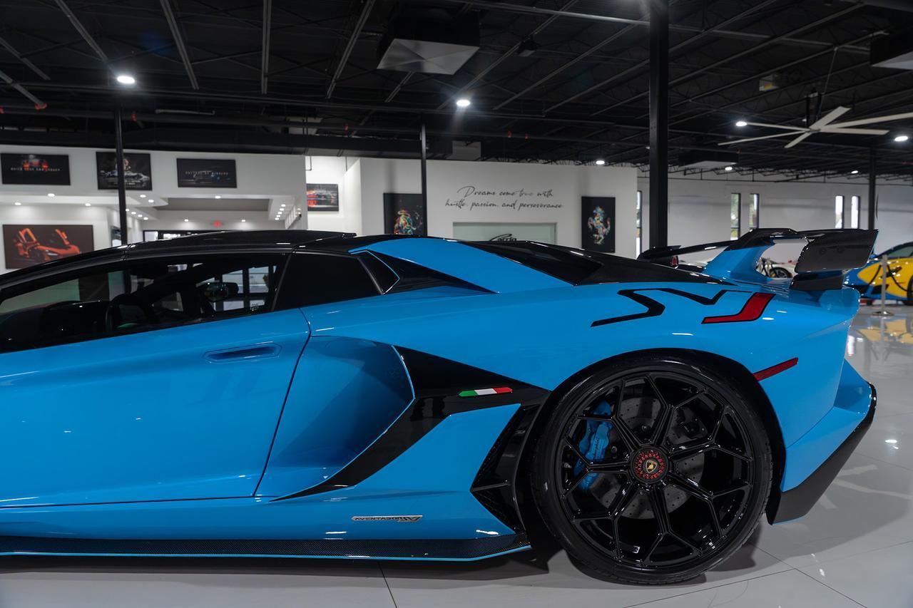2021 Lamborghini Aventador SVJ Roadster Blu Cepheus paint/calipers, Ad Personam interior, painted "SVJ", carbon galore & MORE!! Fort Lauderdale FL