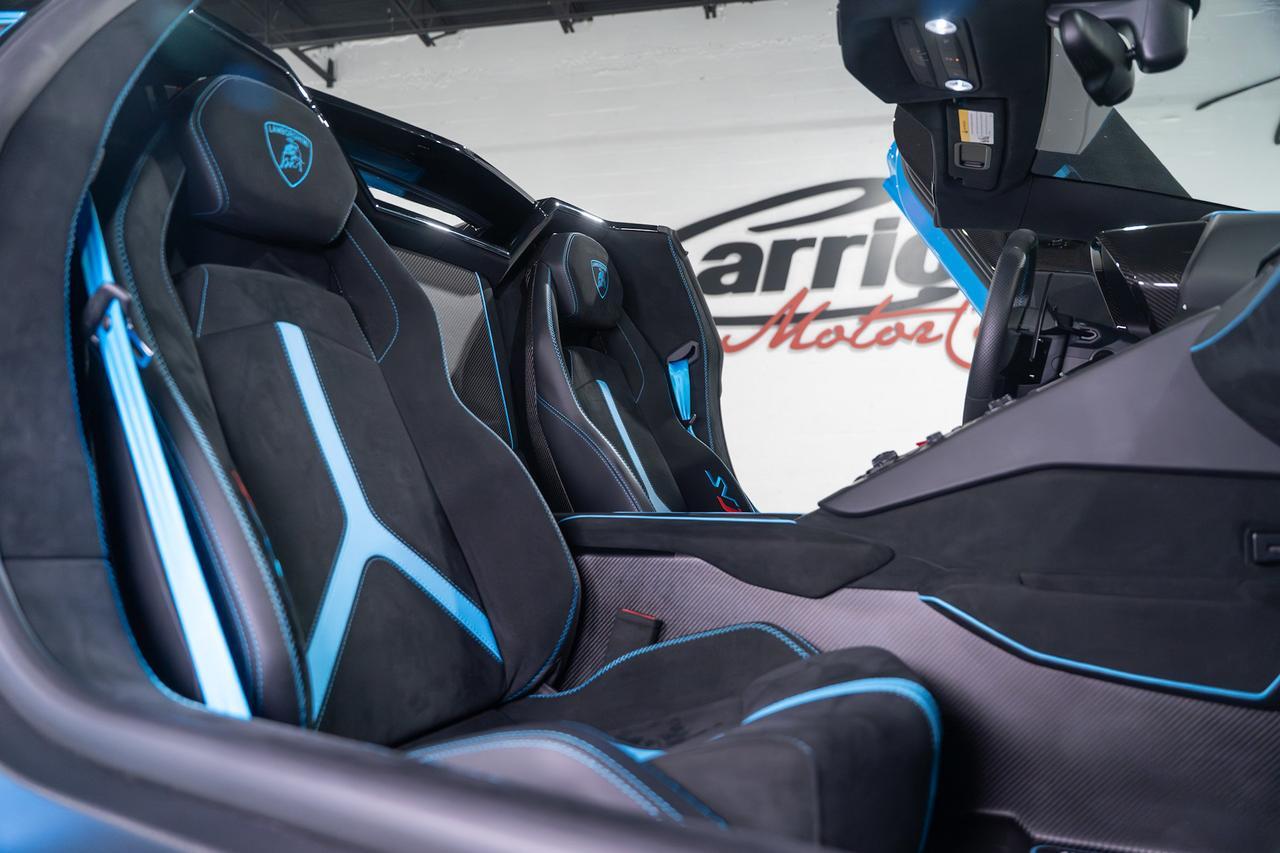 2021 Lamborghini Aventador SVJ Roadster Blu Cepheus paint/calipers, Ad Personam interior, painted "SVJ", carbon galore & MORE!! Fort Lauderdale FL
