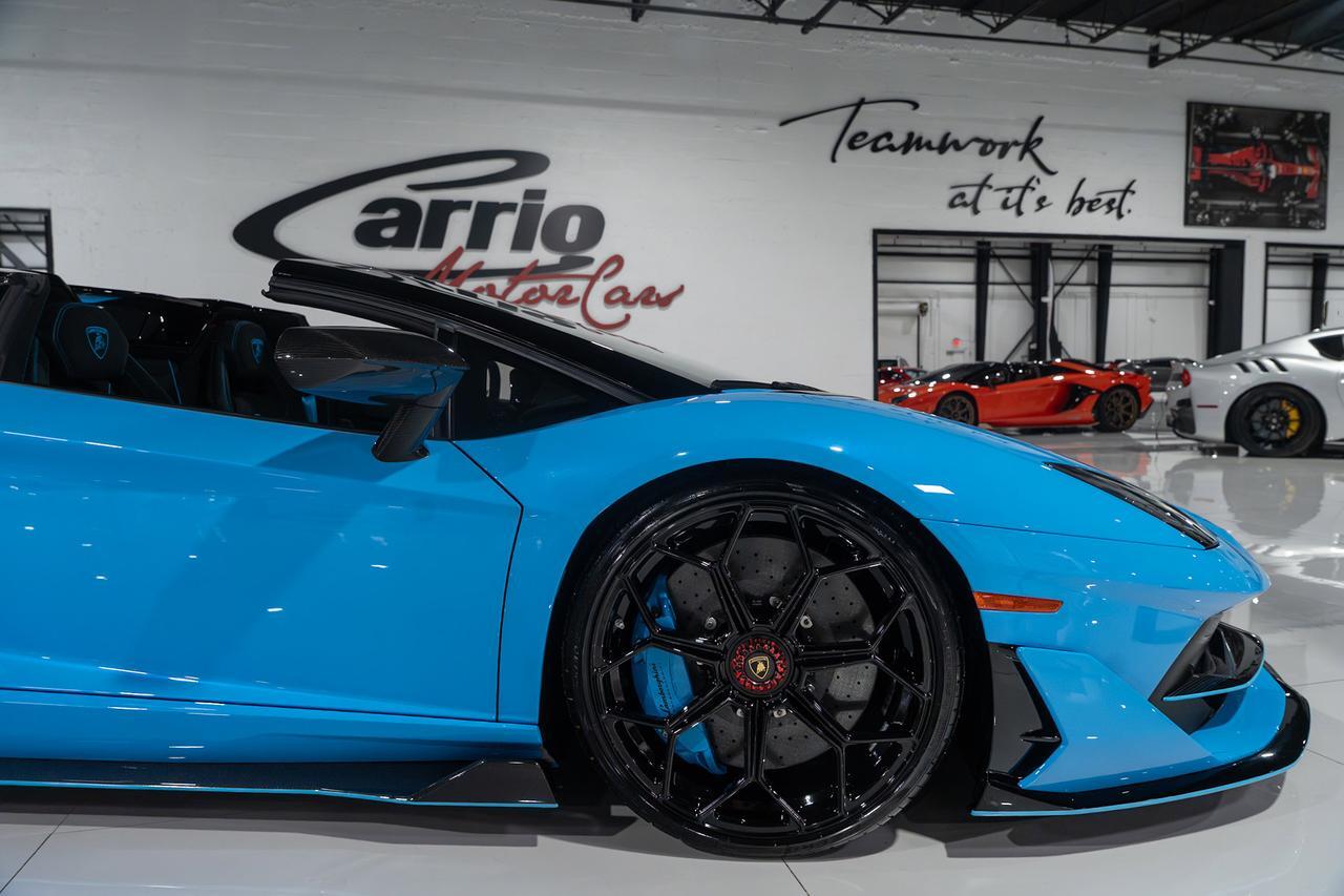 2021 Lamborghini Aventador SVJ Roadster Blu Cepheus paint/calipers, Ad Personam interior, painted "SVJ", carbon galore & MORE!! Fort Lauderdale FL
