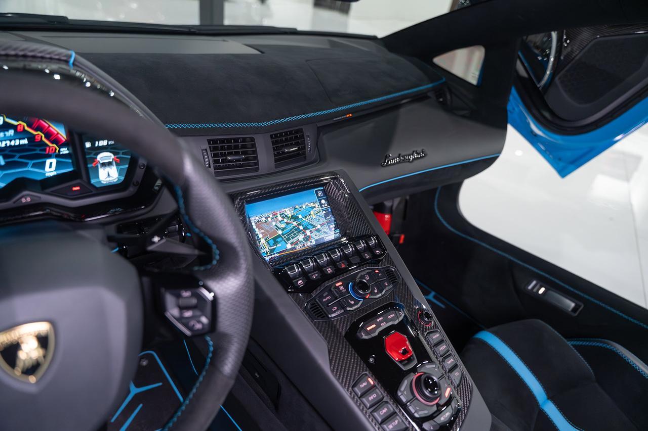 2021 Lamborghini Aventador SVJ Roadster Blu Cepheus paint/calipers, Ad Personam interior, painted "SVJ", carbon galore & MORE!! Fort Lauderdale FL
