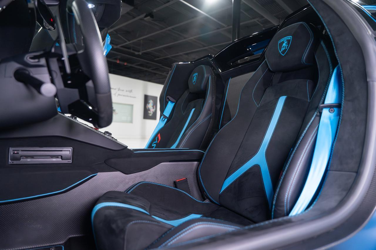 2021 Lamborghini Aventador SVJ Roadster Blu Cepheus paint/calipers, Ad Personam interior, painted "SVJ", carbon galore & MORE!! Fort Lauderdale FL