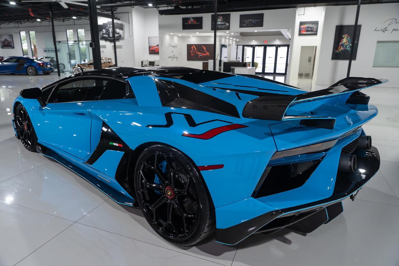 2021 Lamborghini Aventador SVJ Roadster Blu Cepheus paint/calipers, Ad Personam interior, painted "SVJ", carbon galore & MORE!! Fort Lauderdale FL