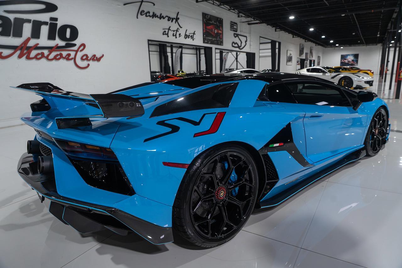 2021 Lamborghini Aventador SVJ Roadster Blu Cepheus paint/calipers, Ad Personam interior, painted "SVJ", carbon galore & MORE!! Fort Lauderdale FL