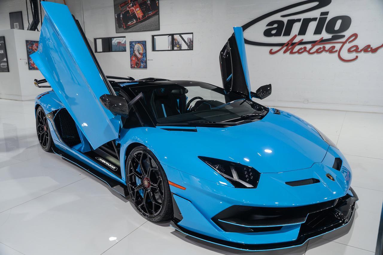 2021 Lamborghini Aventador SVJ Roadster Blu Cepheus paint/calipers, Ad Personam interior, painted "SVJ", carbon galore & MORE!! Fort Lauderdale FL