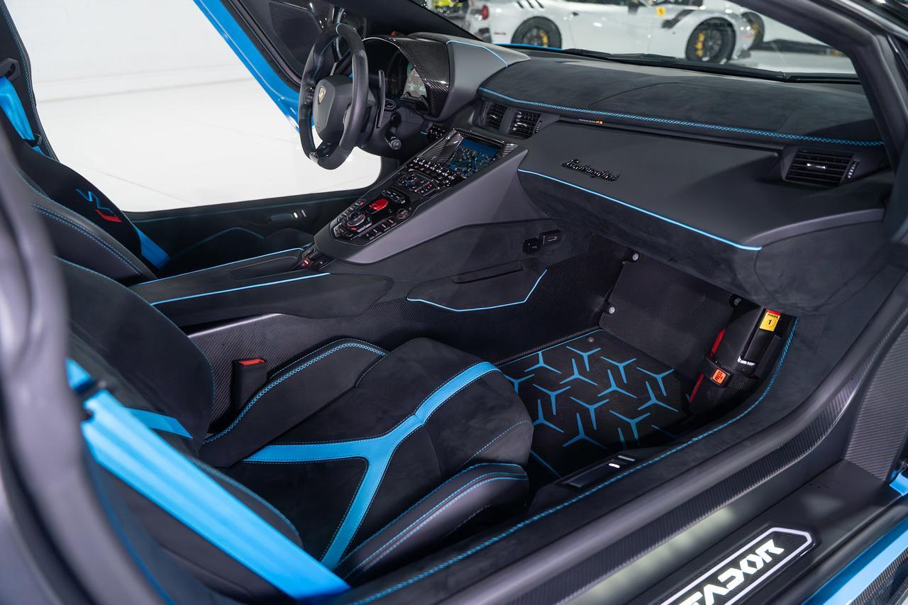 2021 Lamborghini Aventador SVJ Roadster Blu Cepheus paint/calipers, Ad Personam interior, painted "SVJ", carbon galore & MORE!! Fort Lauderdale FL