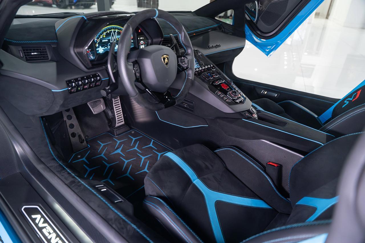 2021 Lamborghini Aventador SVJ Roadster Blu Cepheus paint/calipers, Ad Personam interior, painted "SVJ", carbon galore & MORE!! Fort Lauderdale FL