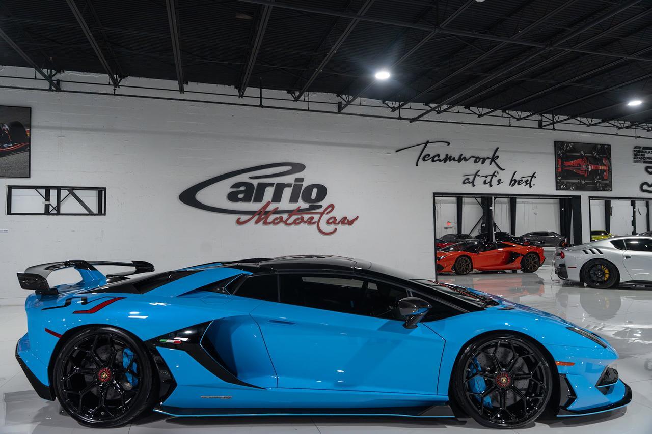 2021 Lamborghini Aventador SVJ Roadster Blu Cepheus paint/calipers, Ad Personam interior, painted "SVJ", carbon galore & MORE!! Fort Lauderdale FL