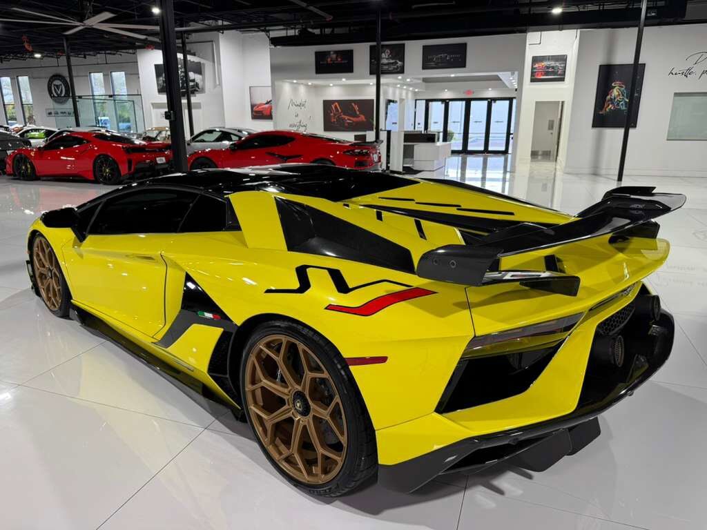 2021 Lamborghini Aventador SVJ Roadster Giallo Tenerife paint, comfort seats, Sensonum Audio system, carbon galore AND MORE!! Fort Lauderdale FL