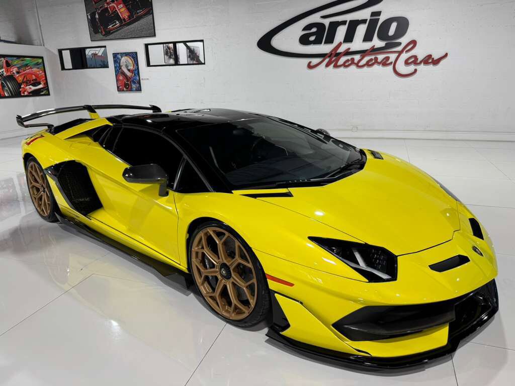 2021 Lamborghini Aventador SVJ Roadster Giallo Tenerife paint, comfort seats, Sensonum Audio system, carbon galore AND MORE!! Fort Lauderdale FL