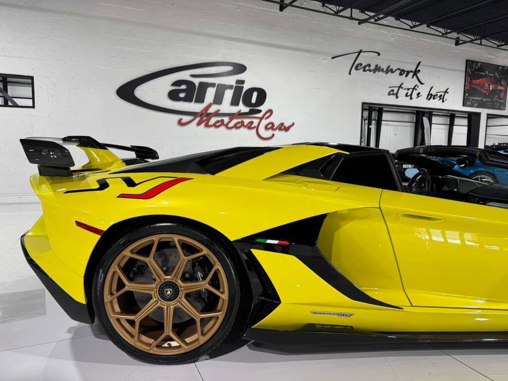 2021 Lamborghini Aventador SVJ Roadster Giallo Tenerife paint, comfort seats, Sensonum Audio system, carbon galore AND MORE!! Fort Lauderdale FL