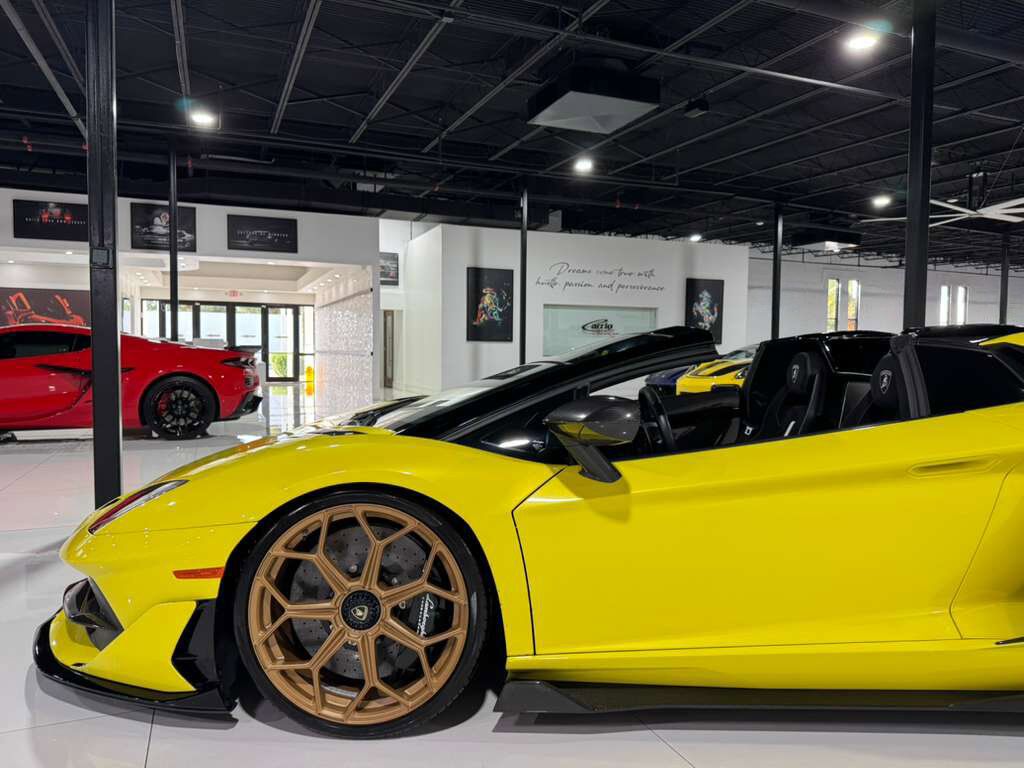 2021 Lamborghini Aventador SVJ Roadster Giallo Tenerife paint, comfort seats, Sensonum Audio system, carbon galore AND MORE!! Fort Lauderdale FL