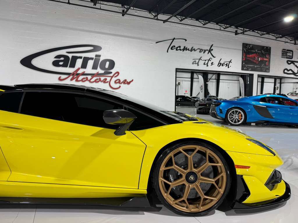 2021 Lamborghini Aventador SVJ Roadster Giallo Tenerife paint, comfort seats, Sensonum Audio system, carbon galore AND MORE!! Fort Lauderdale FL