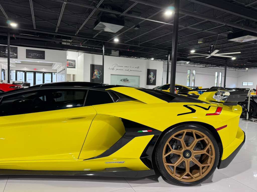 2021 Lamborghini Aventador SVJ Roadster Giallo Tenerife paint, comfort seats, Sensonum Audio system, carbon galore AND MORE!! Fort Lauderdale FL