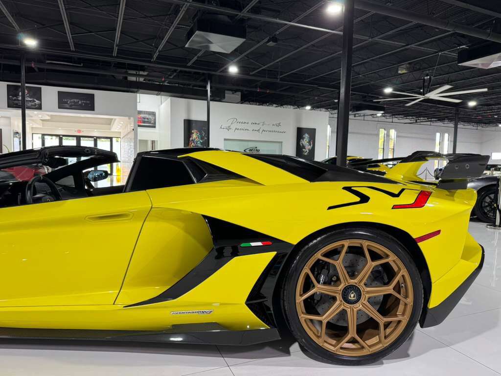 2021 Lamborghini Aventador SVJ Roadster Giallo Tenerife paint, comfort seats, Sensonum Audio system, carbon galore AND MORE!! Fort Lauderdale FL