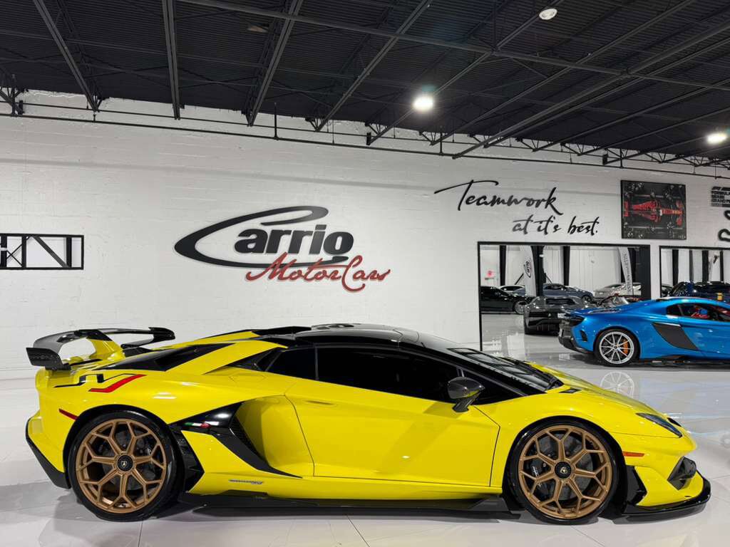 2021 Lamborghini Aventador SVJ Roadster Giallo Tenerife paint, comfort seats, Sensonum Audio system, carbon galore AND MORE!! Fort Lauderdale FL