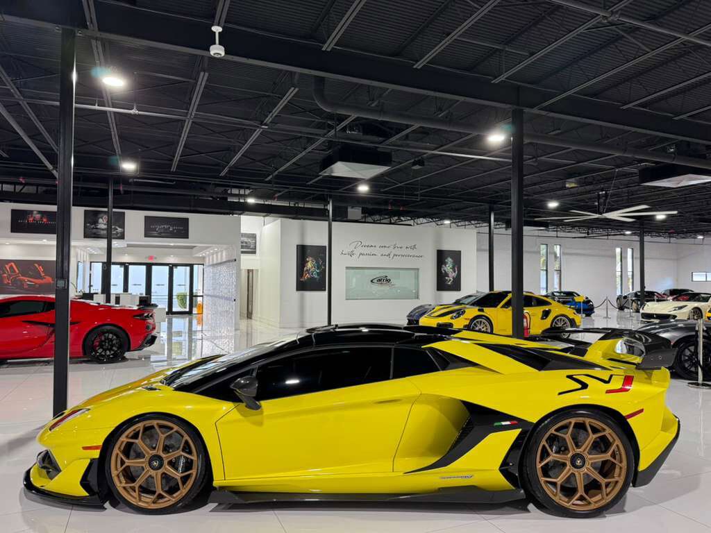 2021 Lamborghini Aventador SVJ Roadster Giallo Tenerife paint, comfort seats, Sensonum Audio system, carbon galore AND MORE!! Fort Lauderdale FL