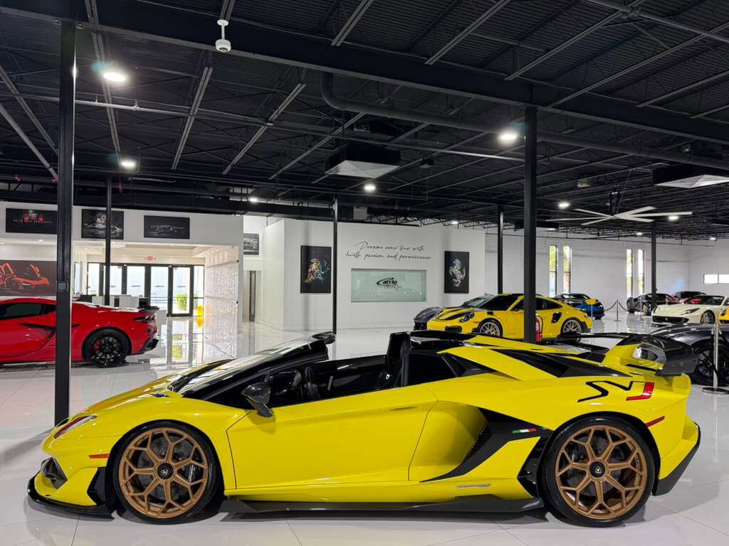 2021 Lamborghini Aventador SVJ Roadster Giallo Tenerife paint, comfort seats, Sensonum Audio system, carbon galore AND MORE!! Fort Lauderdale FL