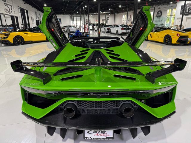 2021 Lamborghini Aventador SVJ Roadster Verde Mantis paint, Ad Personam calipers, Sensonum audio, comfort seats & more!! Fort Lauderdale FL