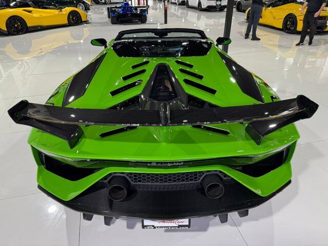 2021 Lamborghini Aventador SVJ Roadster Verde Mantis paint, Ad Personam calipers, Sensonum audio, comfort seats & more!! Fort Lauderdale FL