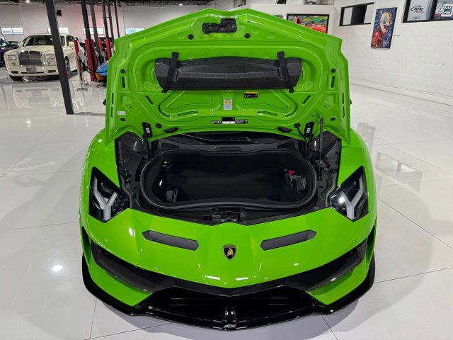 2021 Lamborghini Aventador SVJ Roadster Verde Mantis paint, Ad Personam calipers, Sensonum audio, comfort seats & more!! Fort Lauderdale FL