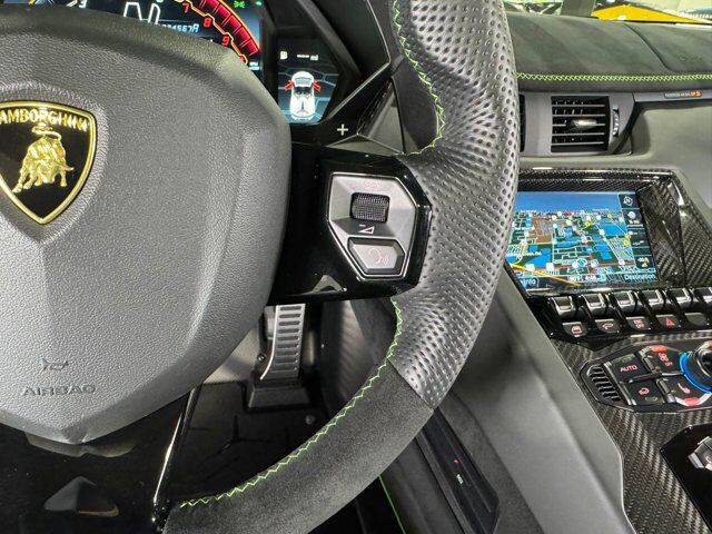 2021 Lamborghini Aventador SVJ Roadster Verde Mantis paint, Ad Personam calipers, Sensonum audio, comfort seats & more!! Fort Lauderdale FL