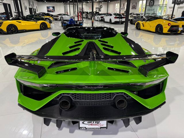 2021 Lamborghini Aventador SVJ Roadster Verde Mantis paint, Ad Personam calipers, Sensonum audio, comfort seats & more!! Fort Lauderdale FL