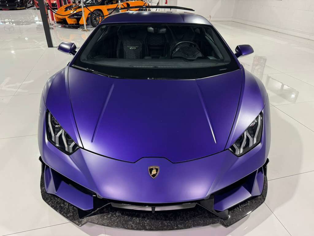 2021 Lamborghini Huracan EVO ALL-WHEEL DRIVE! Viola Mel paint, Sensonum audio system, forged carbon galore AND MUCH MORE!!