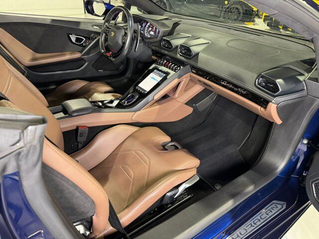 2021 Lamborghini Huracan EVO Spyder RWD Blu Astraeus paint, Sensonum audio system Fort Lauderdale FL