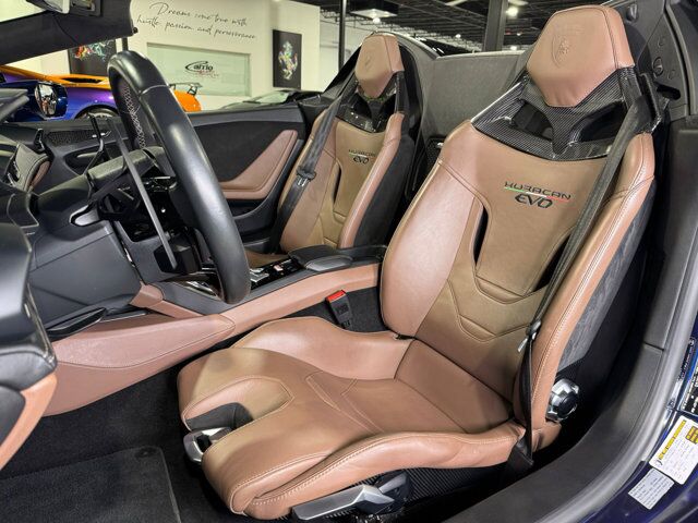 2021 Lamborghini Huracan EVO Spyder RWD Blu Astraeus paint, Sensonum audio system Fort Lauderdale FL