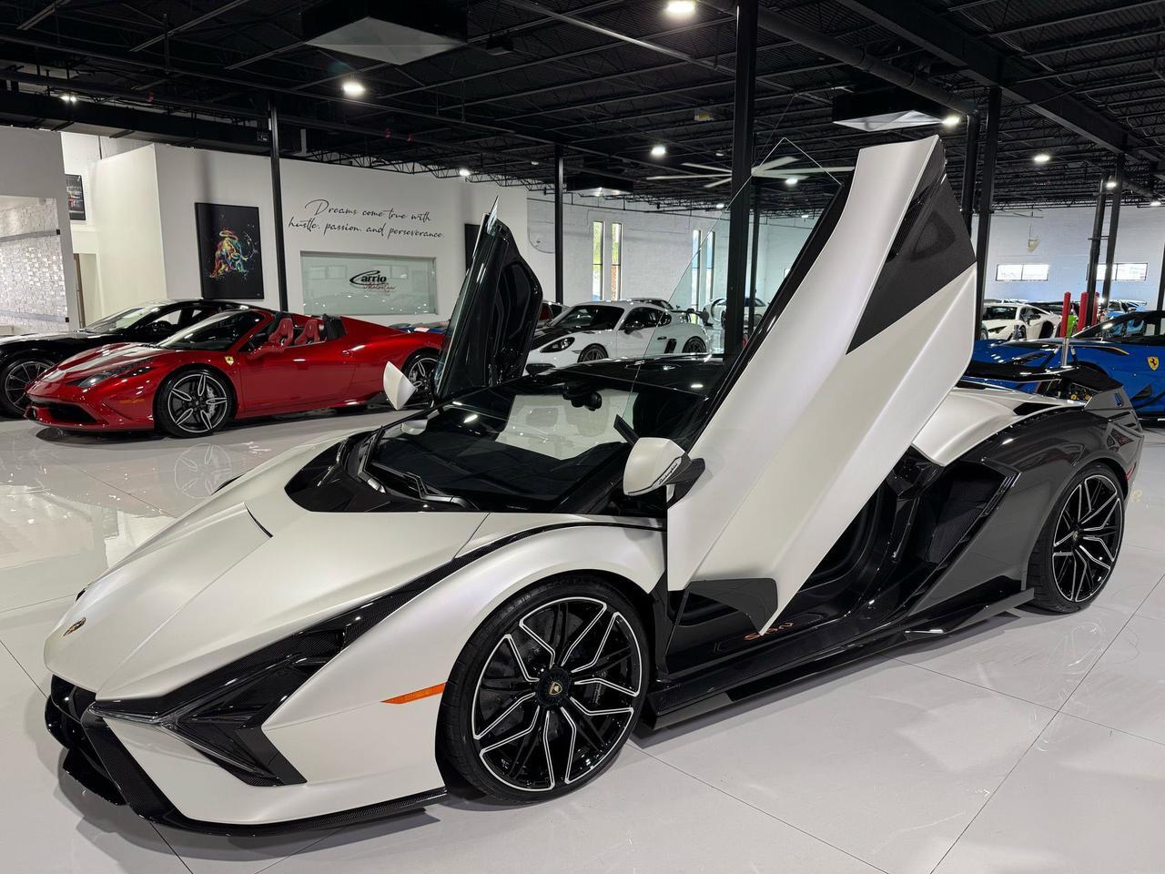 2021 Lamborghini Sian FKP37 1 of 63 for the world!!! Bianco Phanes paint w/ exposed carbon!! Fort Lauderdale FL
