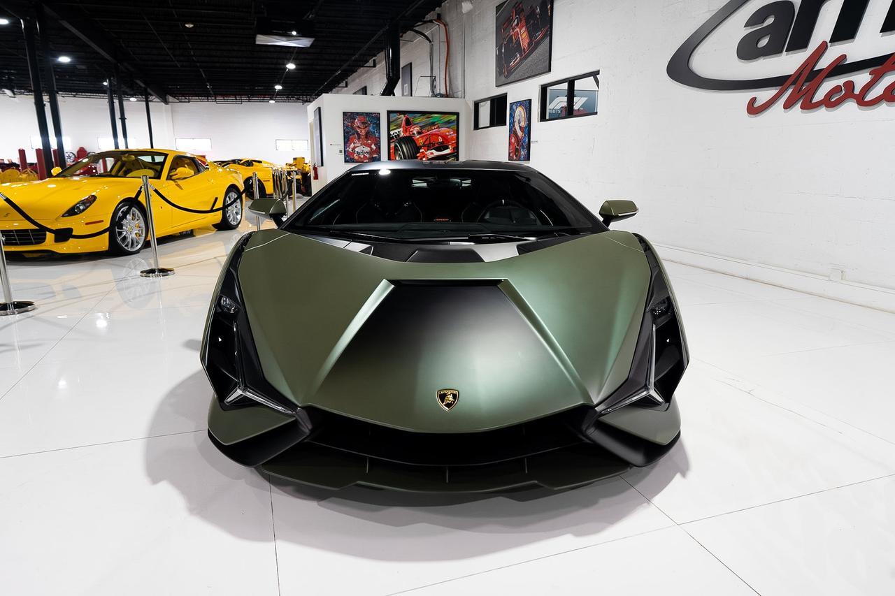 2021 Lamborghini Sian FKp 37 1 of 63, Verde Triton gradient paint, Poltrona Frau leather interior AND MUCH MORE!!!