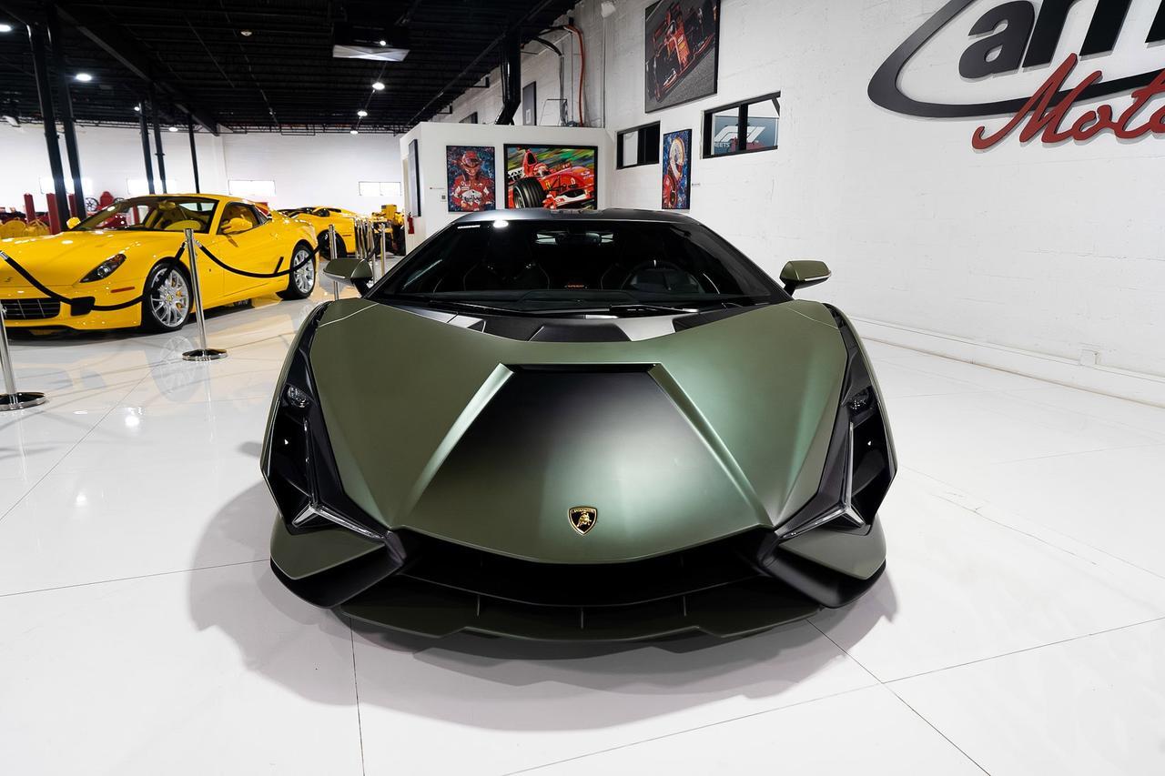 2021 Lamborghini Sian FKp 37 1 of 63, Verde Triton gradient paint, Poltrona Frau leather interior AND MUCH MORE!!!