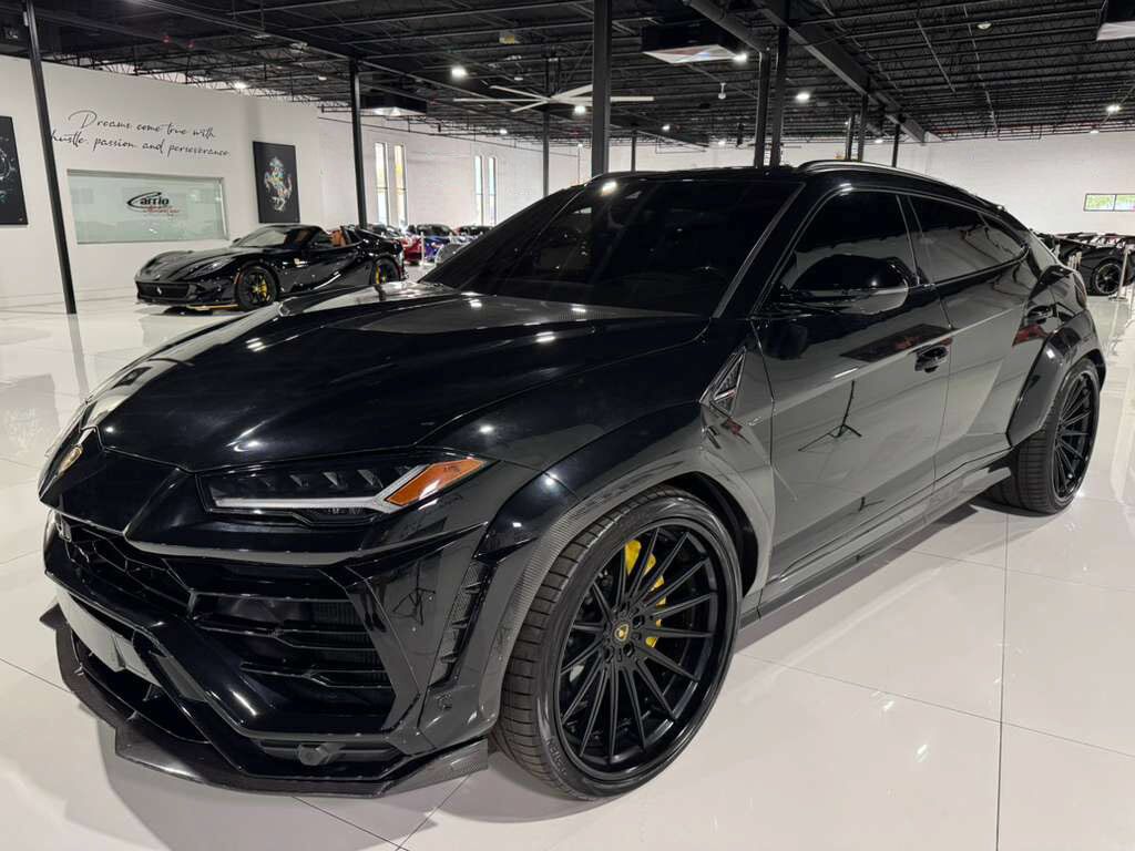 2021 Lamborghini Urus 1016 WIDE BODY KIT! Nero Helene paint, factory Akrapovic exhaust, Bang & Olufsen audio & MUCH MORE!!