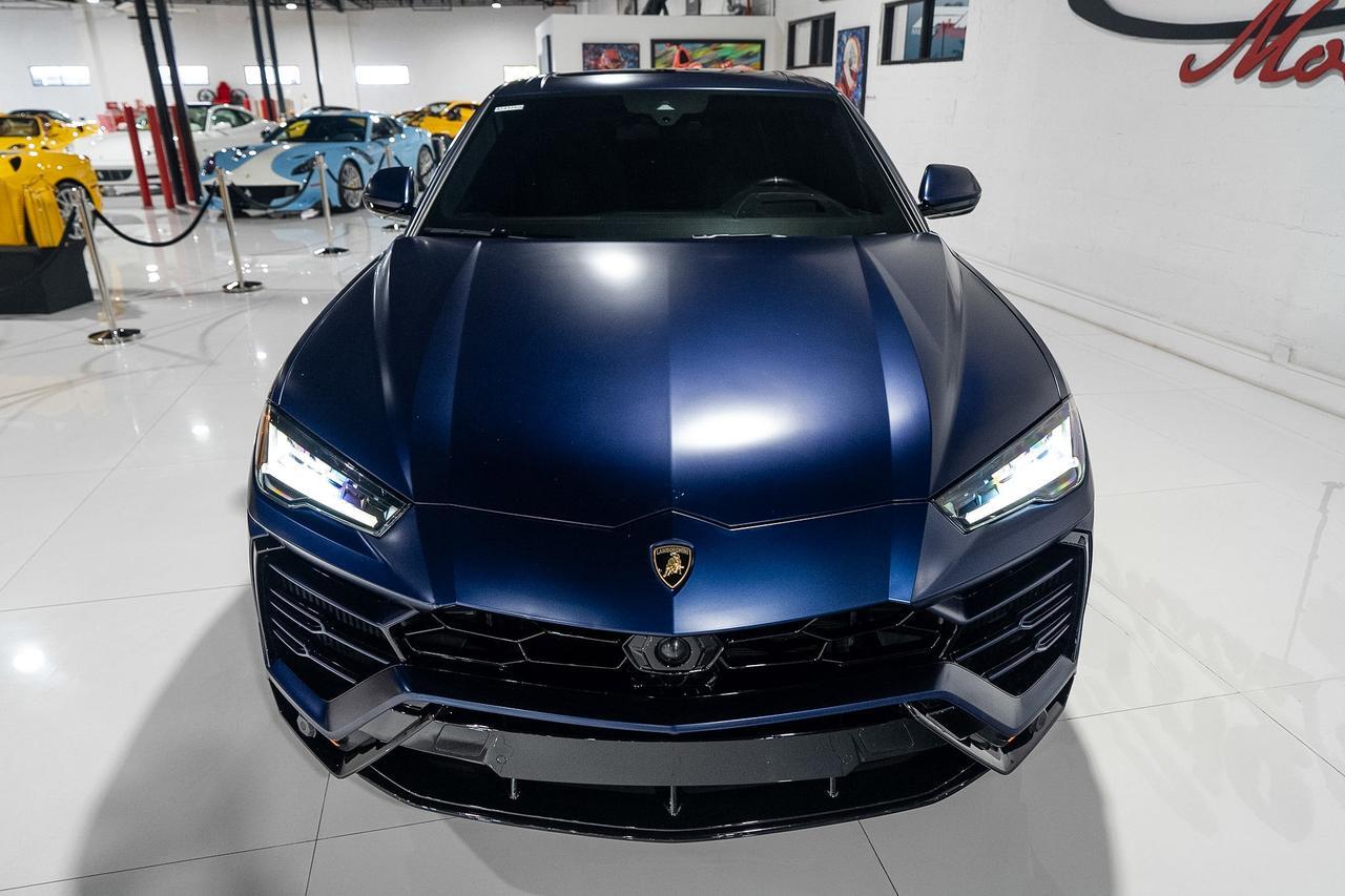 2021 Lamborghini Urus Blu Astraeus Matt paint, Arancio Atlas calipers, Marrone Elpis leather/Alcantara interior AND MORE!!