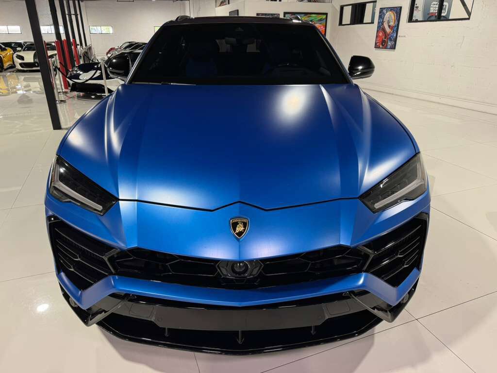 2021 Lamborghini Urus Blu Eleos Matt paint, Ad Personam options, panoramic roof, Bang & Olufsen audio AND MUCH MORE!! Fort Lauderdale FL